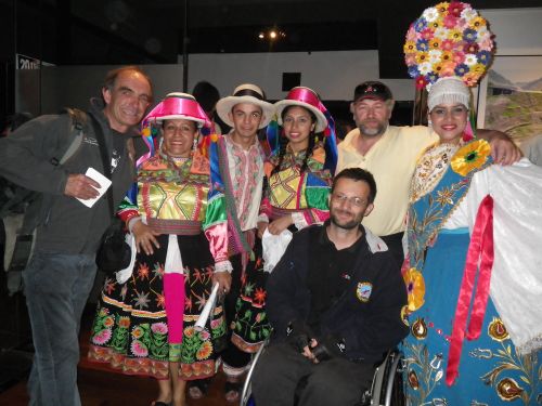 with Huaraz dancers and Jedrzej