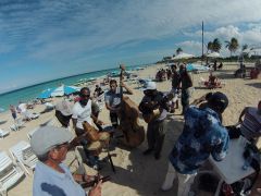 the beach scene is awesome , with real Cubans from Havana , not just tourists at most All Inclusives